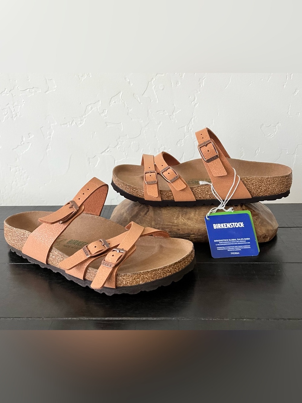 Birkenstock Franca Women's Sandals Earthy Pecan Size EU 38 US 7 Cork Footbed NEW
